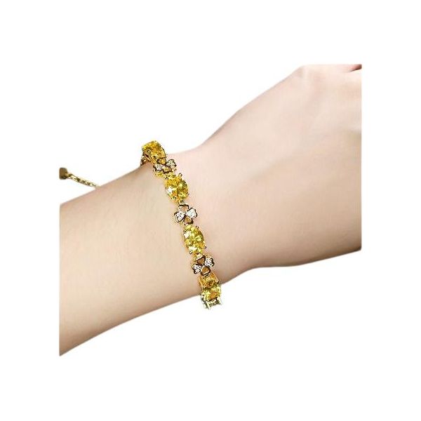 Bracciale Con Cristalli Reyna Yellow- Bracciale Con Cristalli-image