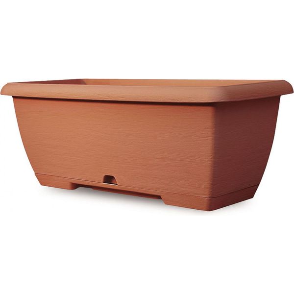 Plastecnic S.P.A. TruhlíK Terrae Midi - Terracotta 55 Cm 25 Cm 21 Cm-image