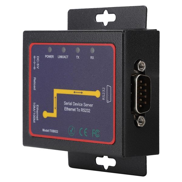 Connettore Server Seriale Singolo RJ45-RS232 – Convertitore RS-232-TCP/IP-image