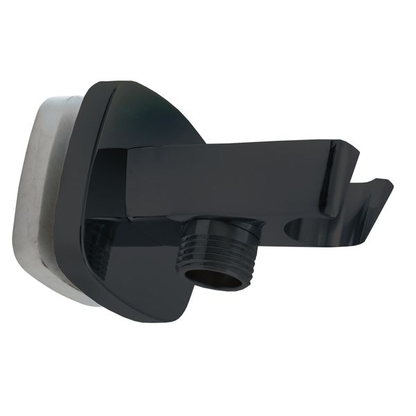 SlezáK-Rav SlezáK Rav MD0615CMAT Supporto Doccia Con Uscita Tubo Flessibile Nero Opaco Colore: Nero Opaco-image