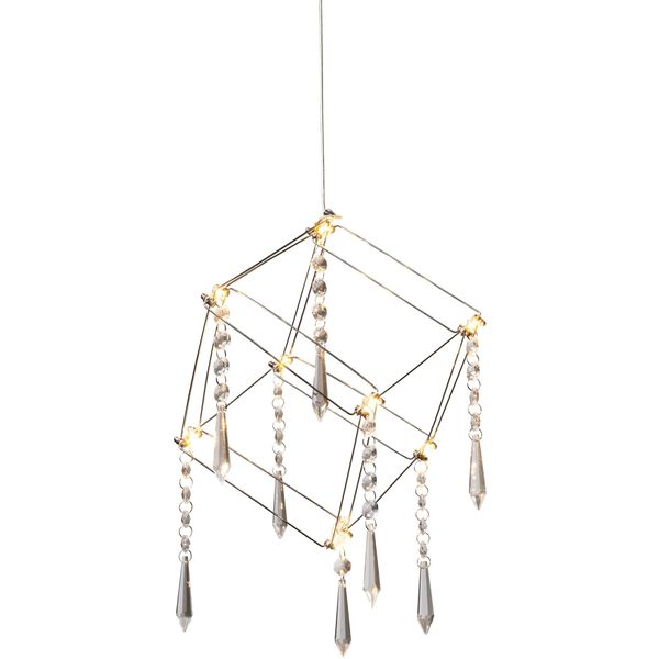 Näve LED Pendelleuchte "Araneus", Grau (Chromfarben), 1, H: 16Cm, 1 Stk., Leuchten, Material:Rostfreier Stahl/Kunststoff, Chrom, LED Pendelleuchte-image