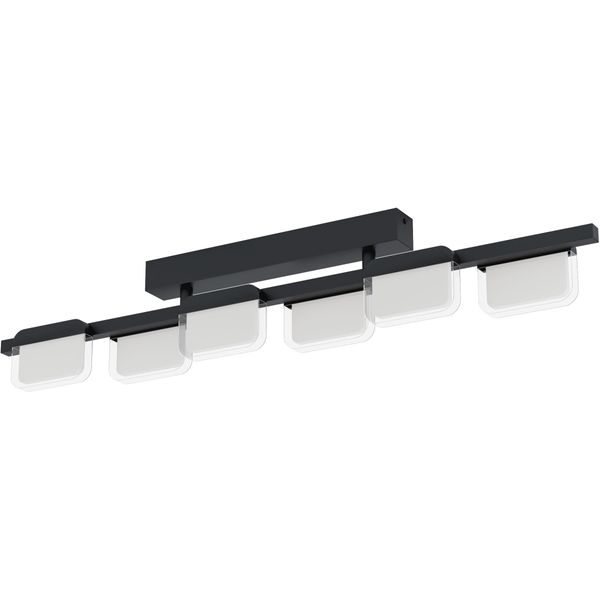 Eglo Deckenleuchte "Ervidel", Schwarz, H: 16Cm, 1 Stk., Leuchten, Deckenleuchte In Schwarz Aus Stahl - 4,5W - Warmweiß, Deckenleuchte-image