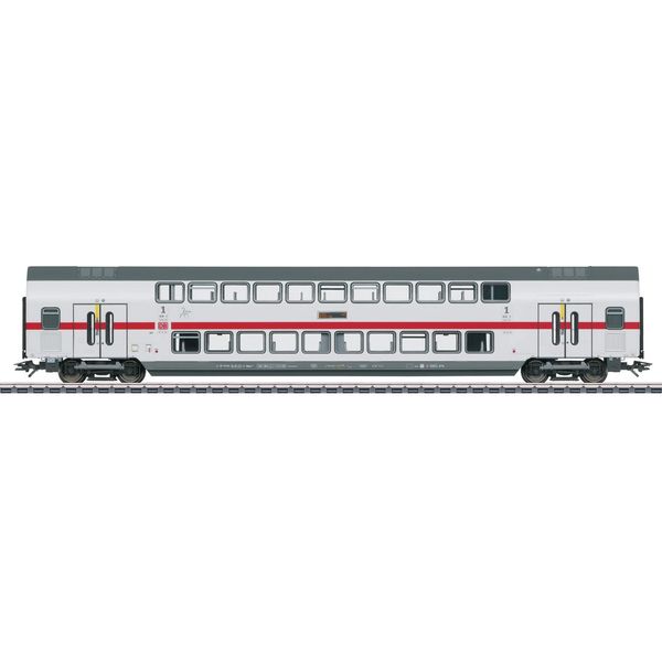 Personenwagen MÄRklin "IC2 Doppelstock-Mittelwagen Dapza 687.2, 1. Klasse - 43486", Bunt (Weiß, Rot, Grau), Modelleisenbahn-Fahrzeuge, Kinder, Kunststoff, Metall, Made In Europe-image