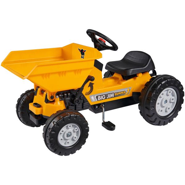 Trettraktor Big "Big-Jim-Dumper", Gelb (Gelb, Schwarz), Tretfahrzeuge, Kinderb:46Cm H:94Cm T:54Cm, Bxtxh: 46X54X94 Cm, B:46Cm H:94Cm T:54Cm-image