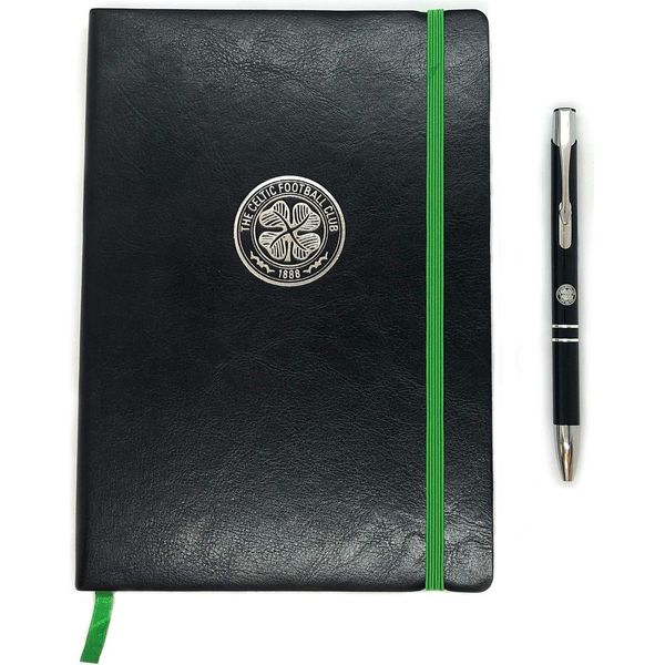 Celtic Fc - Taccuino E Penna Crest, A5 GF226 (Taglia Unica) (Nero)-image