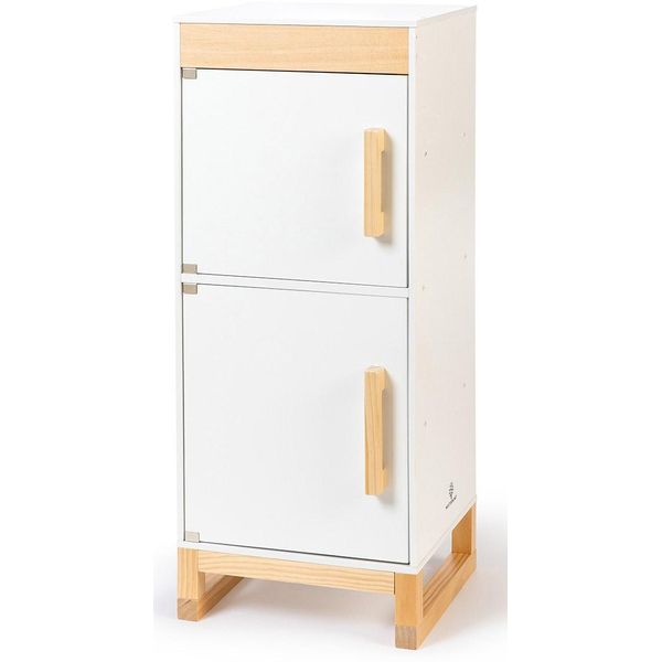 Kinder-KüHlschrank Musterkind "Ficus, Weiß/Natur", Weiß (Weiß, Natur), Spielzeug-HaushaltsgeräTe, Kinderb:34Cm H:83Cm T:32Cm, B:34Cm H:83Cm T:32Cm-image