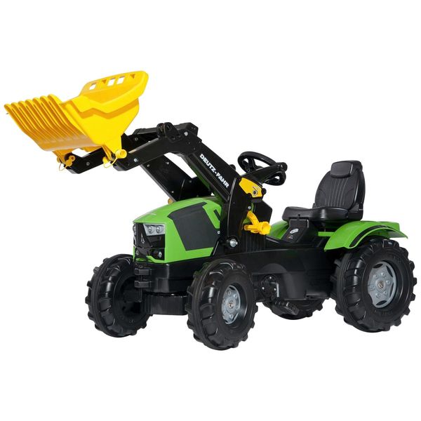 Tretfahrzeug Rolly Toys "Deutz-Fahr 5120", GrüN, Tretfahrzeuge, Kinderb:53Cm H:81Cm T:142Cm, Kunststoff, Kindertraktor Mit Lader, B:53Cm H:81Cm T:142Cm-image