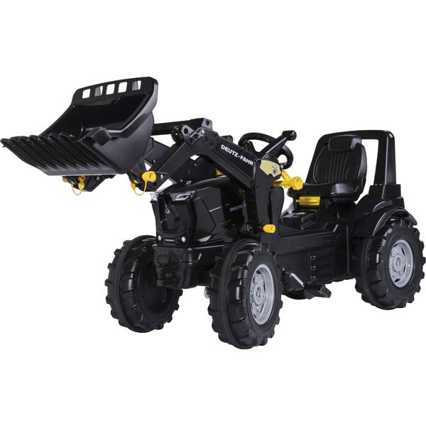 Trettraktor Rolly Toys "Rollyfarmtrac Premium Ii Df 8280 Ttv Warrior", Schwarz, Tretfahrzeuge, Kinderb:150Cm H:75Cm T:54Cm, Kunststoff, Metall, Mit Frontlader, Bxtxh: 150X54X75 Cm, B:150Cm H:75Cm T:54Cm-image