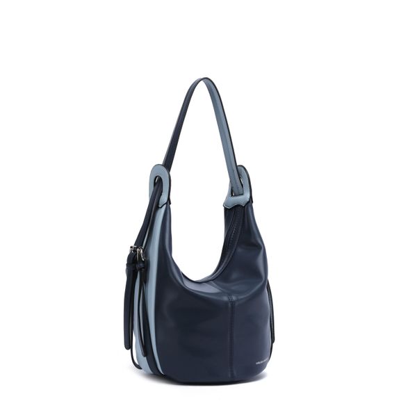 Schultertasche "Softy", Damen, Gr. B/H/T: 31Cm X 35Cm X 20Cm Onesize, Blau, Lederimitat, Collezione Alessandro, Taschen Schultertasche, In Modischen Farben-image