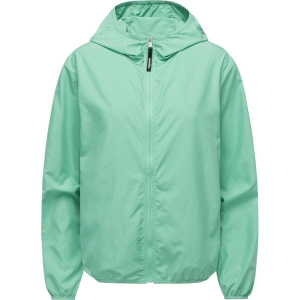 Outdoorjacke Ragwear "Vinzie C", Damen, Gr. M (38), Blau (TüRkis), 100% Polyester, LäSsig Geschnitten HüFtlang, Hoch Geschlossener Ausschnitt, ÄRmel Ohne ÄRmelschlitz Elastischer Bund Mit Gummizug, Jacken Outdoorjacke, Extraleichte ÜBergangsjacke Mit Kapuze-image