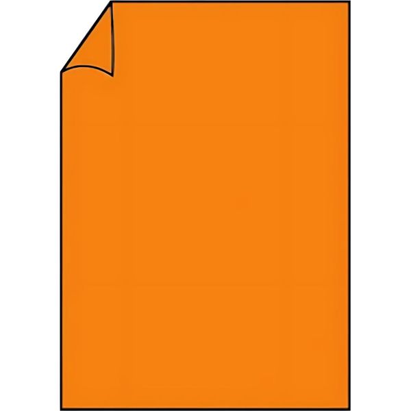 RöSsler Papier 220726521 Coloretti Carta Da Lettere - A4, 165G, 10 Fogli, Arancione-image