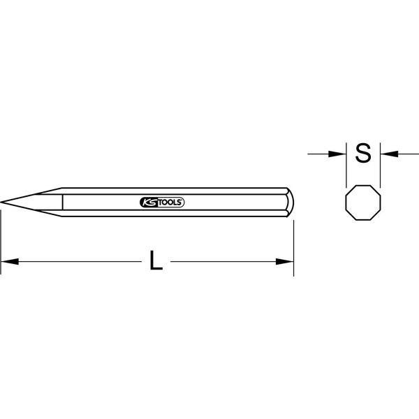 Ks Tools 162.0236 Scalpelli Per Muratura Scalpello Per Muratura-image
