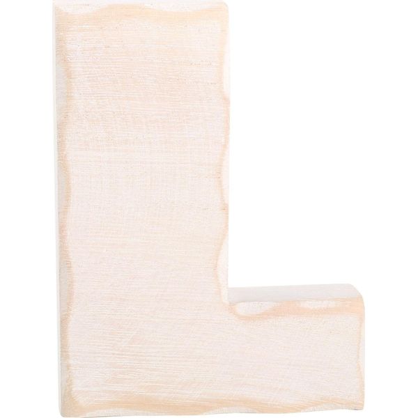 Small Foot Design 1229 Lettera L Decorativa In Legno, Bianco/Naturale (1 Pezzo)-image