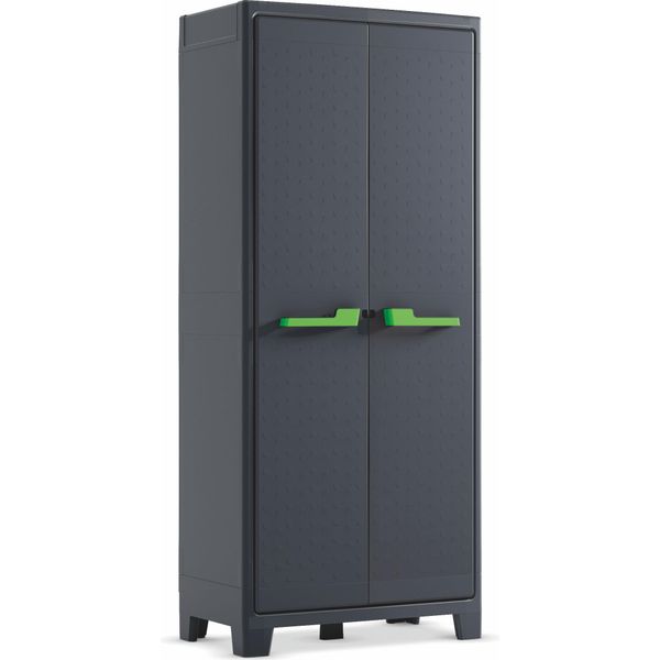 Keter Keter Moby Armadio Alto - 4 Ripiani - 80X44X182 Cm - Antracite-image