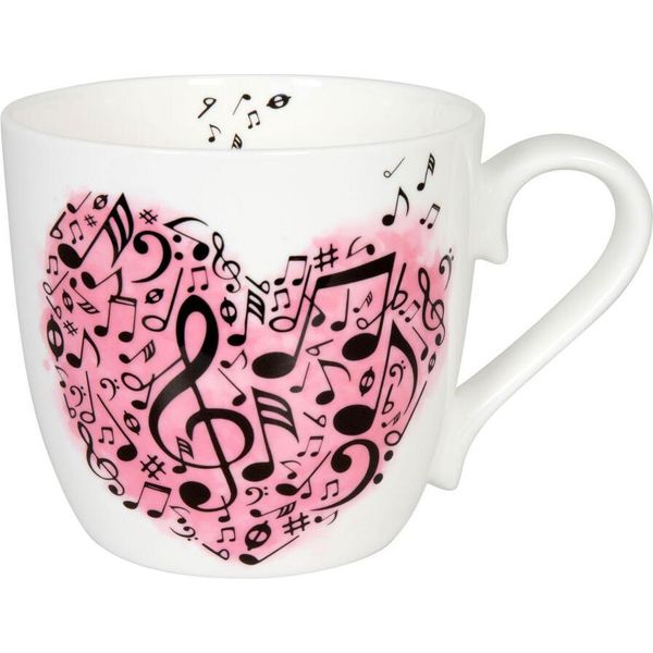 KöNitz Becher Love Is The Key, Kaffeebecher, Tasse, Kaffeetasse, Bone China, 425 Ml, 11 2 057 2596-image