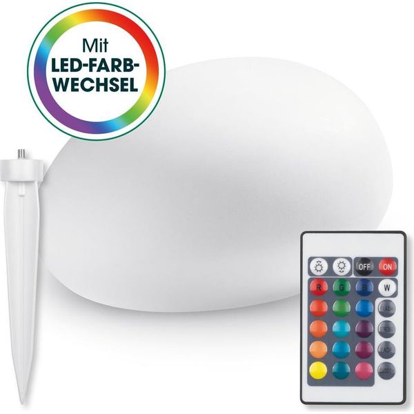 Lampada Solare Led Easymaxx Con Telecomando - Luce Bianca Fredda - Alimentazione Solare-image