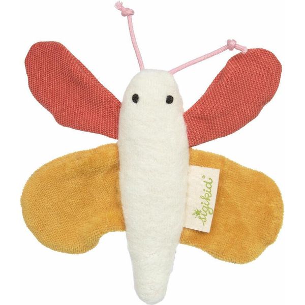 Sigikid Farfalla Da Afferrare, Collezione Verde, Peluche, Sonaglio, Peluche, Giocattolo, Bambino, Giallo / Arancione / Bianco, 39549-image