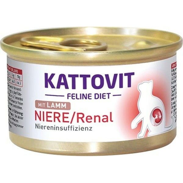 Kattovit 85Gx12 Feline Diet Rene/Renale Agnello - Insufficienza Renale-image