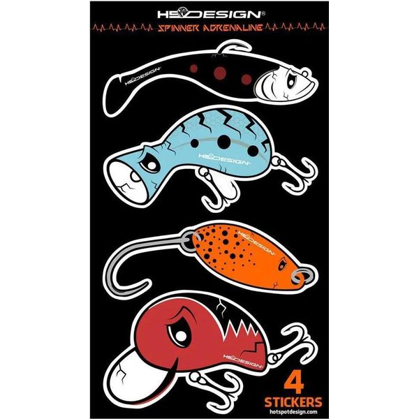 Hotspot Design Lures Collection Sticker Multicolore Multicolore Taglia Unica-image