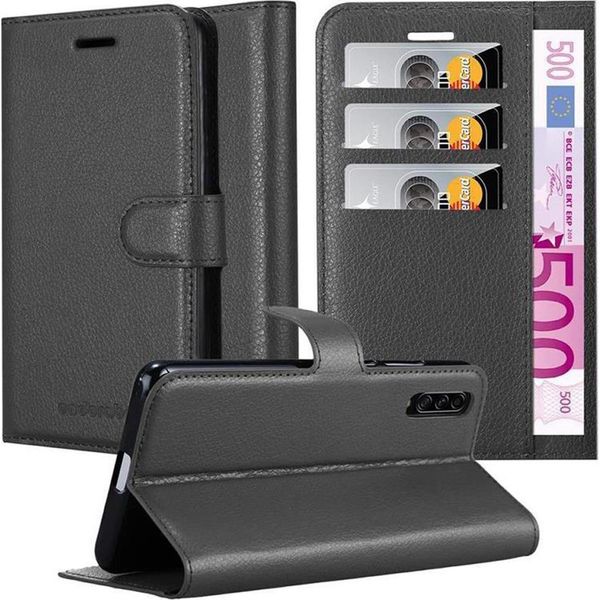Cadorabo Cover Per Samsung Galaxy A90 5G Cover Protettiva In Nero Custodia Per Cellulare Cover Chiusura Magnetica-image