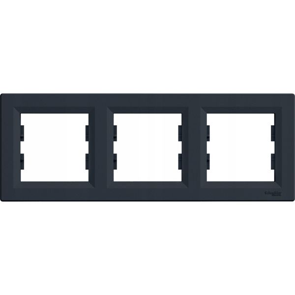 Antracite Cornice Orizzontale A 3 Ingressi Asfora EPH5800371-image