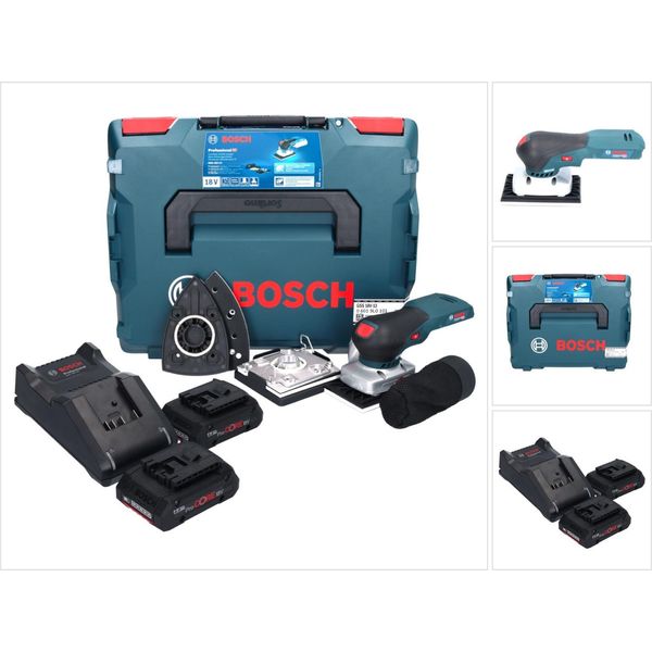 Bosch Gss 18V-13 Levigatrice Orbitale A Batteria 18 V + 2X Batteria Procore 4,0 Ah + Caricabatterie + L-BOXX-image
