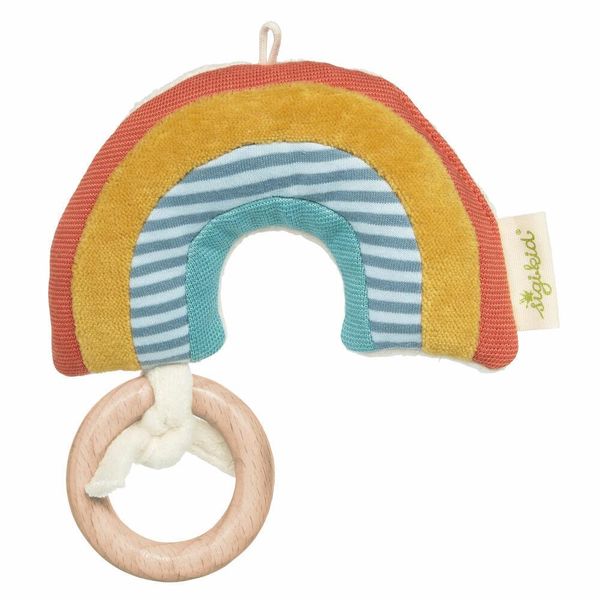 Sigikid Giocattolo Da Afferrare Arcobaleno, Collezione Verde, Peluche, Sonaglio, Peluche, Giocattolo, Bambino, 39540-image