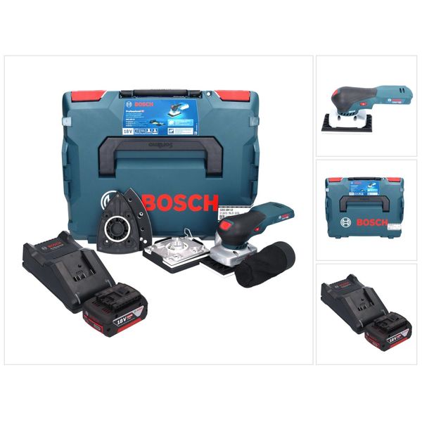 Bosch Gss 18V-13 Levigatrice Orbitale A Batteria 18 V + 1X Batteria Ricaricabile 5,0 Ah + Caricabatterie + L-BOXX-image