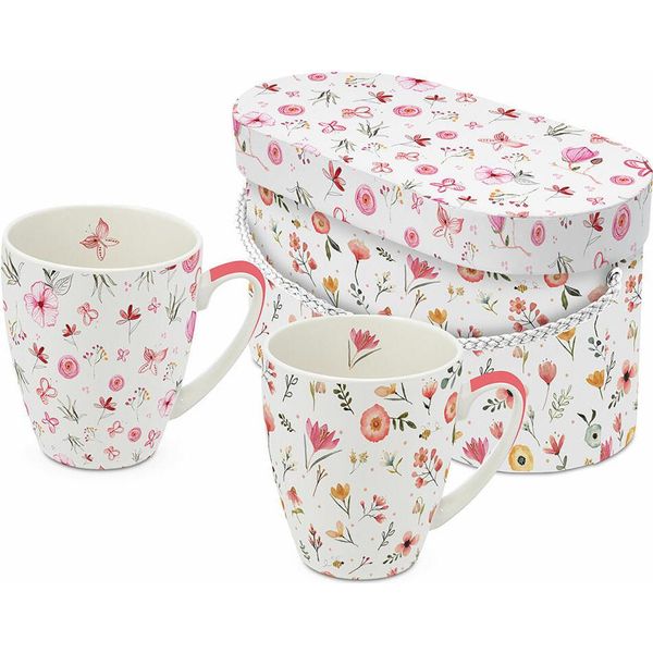 Ppd Oh Happy Day Mug Set, Set Di 2, In Confezione Regalo, Tazza, Tazza Da Caffè, Tazza, New Bone China, 350 Ml, 160100775-image