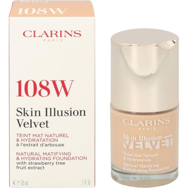 Clarins Fdt Skin Illusion Velvet 108W 30Ml-image