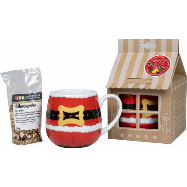 Set Regalo Tazza KöNitz Babbo Natale Con Spezia Al Vin Brulè, Tazza, Porcellana, Rosso, 400 Ml, 11 5 000 2416-image