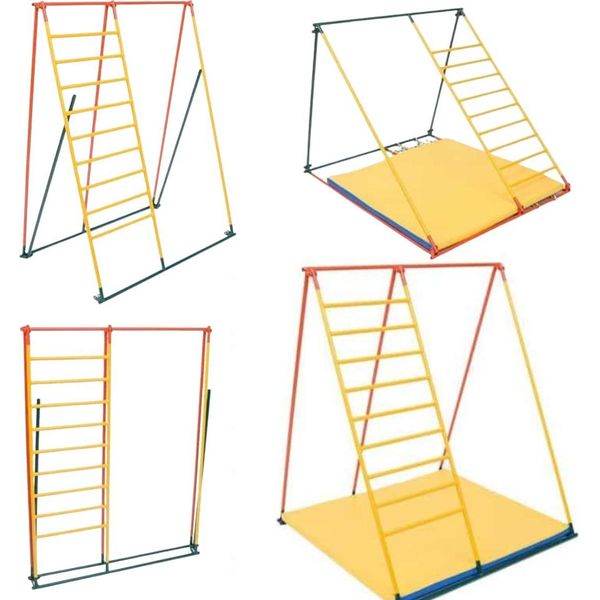 Parco Giochi In Metallo Per Interni, Struttura Di Arrampicata Per Bambini, Barre A Muro, Parete Di Arrampicata, Struttura Di Arrampicata Per La Stanza Dei Bambini-image