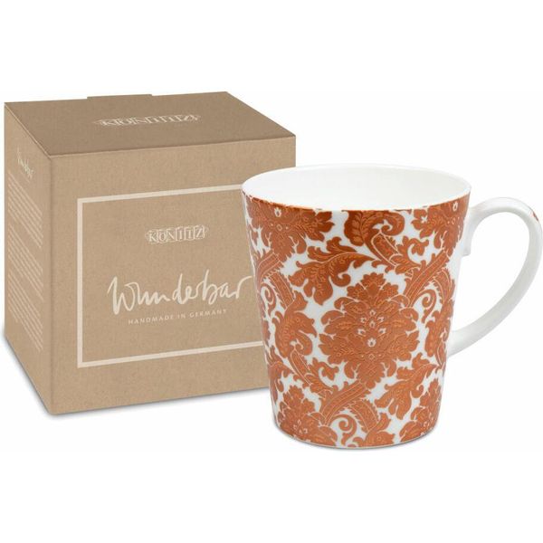 Tazza KöNitz Wunderbar Copper Lace, Tazza Con Scatola Regalo, Bone China, 600 Ml, 11 5 255 2748-image