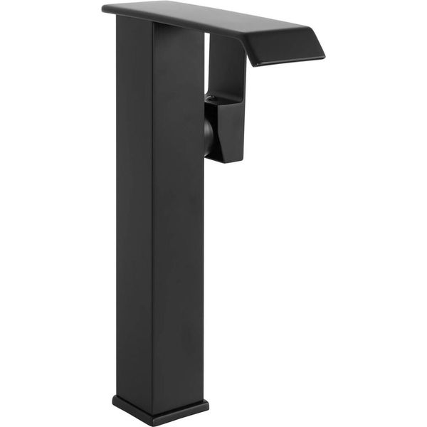 Rubinetto Da Lavabo Rea Kent Black Mat High-image
