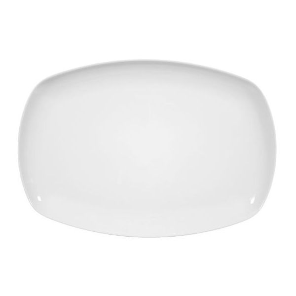 Piatto Da Portata Quadrato 31 X 21 Cm - Seltmann Weiden Lido Bianco Uni 3-image