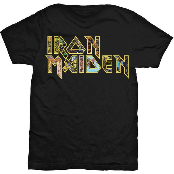 Iron Maiden - Maglietta "Eddie"" Per Uomo/Donna Unisex RO2126 (L) (Nero)"-image