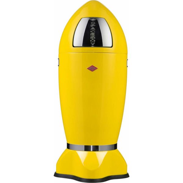Wesco Spaceboy, Contenitore Per Rifiuti, Contenitore Per Rifiuti, Lamiera D'acciaio, Giallo Limone, 35 L, 138631-19-image