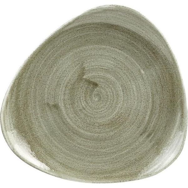 Piatti Triangolari Antichi Churchill Stonecast Patina, Verde, 192 Mm (12 Pezzi)-image