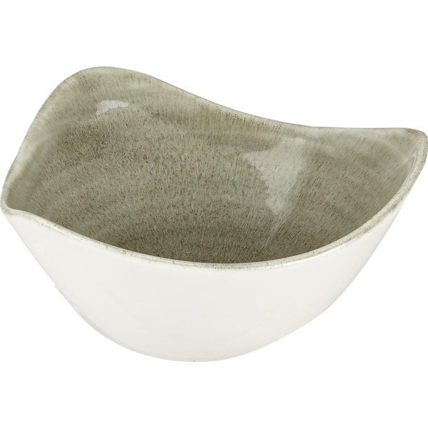 Churchill Stonecast Burnished Green Teller Tief, Triangle, ø: 153 Mm-image