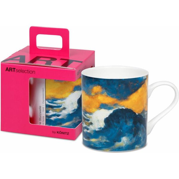Tazza KöNitz High Crash Wave - Emil Nolde, In Confezione Regalo, Bone China, Blu, 400 Ml, 11 5 004 2792-image
