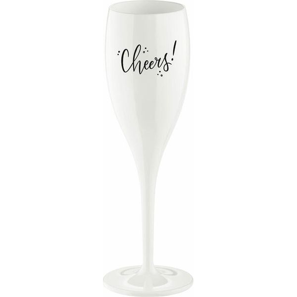 Koziol Bicchiere Da Champagne Cheers No. 1 Cheers, Plastica, Bianco Cotone, 100 Ml, 4066525-image