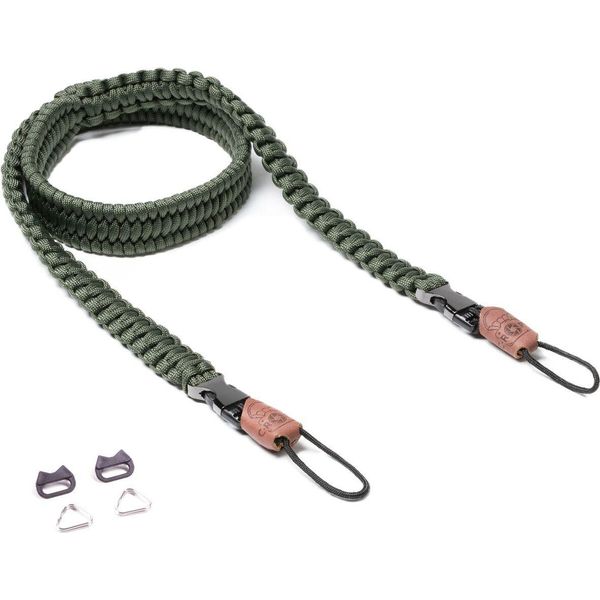 C-ROPE CRP-TRL-100-OLV C-ROPE Kameragurt Traveler Aus Paracord 100Cm Military Olive Retail-image