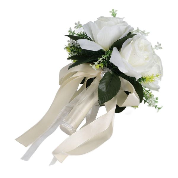 Bouquet Di Nozze Falso, Bouquet Di Fiori Artificiali, Bouquet Falso, Decorazione Di Fiori Falsi, Bouquet Da Sposa Artificiale, Forniture Di Nozze-image