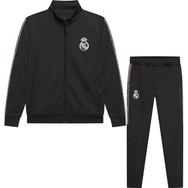 Tuta Da Allenamento Real Madrid Bambini 25/26 - Nero - Taglia 116 / 6 Anni - Tuta Da Allenamento Real Madrid - Abbigliamento Calcio - Prodotto Ufficiale-image