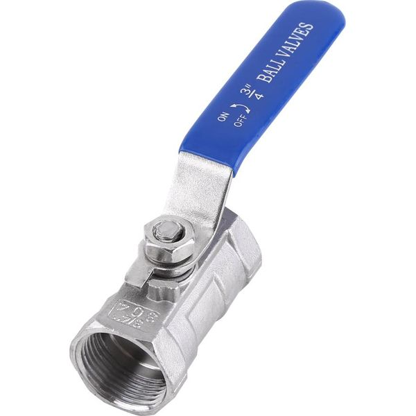 Valvola A Sfera In Acciaio Inox 304 Con Filettatura Sanitaria (3/4" Bsp)"-image
