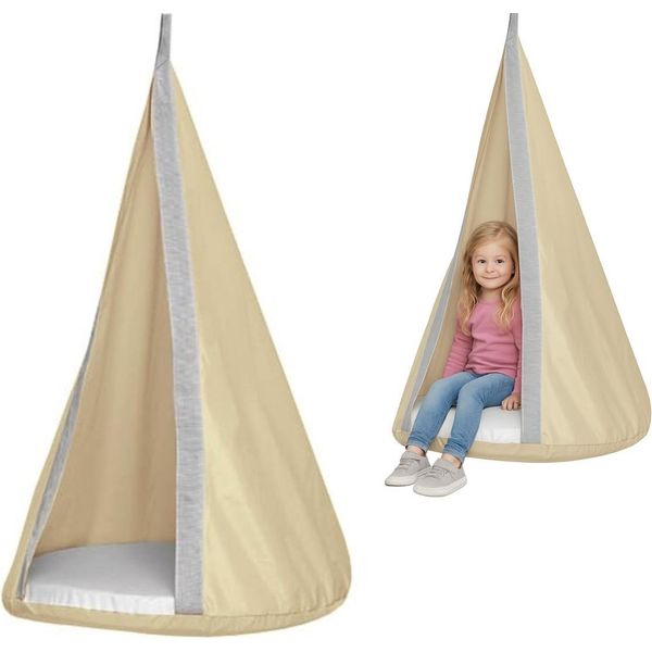 Dondolo Comet Cocoon Beige Per La Camera Dei Bambini-image