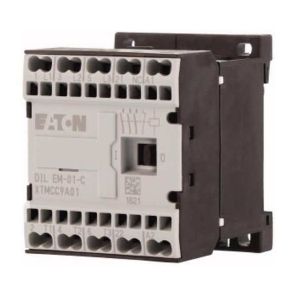 Contattore Di Potenza Ac-3/400V:4Kw,3P Dc DILEM-01-GC (24VDC) - Contattore Magnetico 8,8A 24VDC DILEM-01-G-...-image