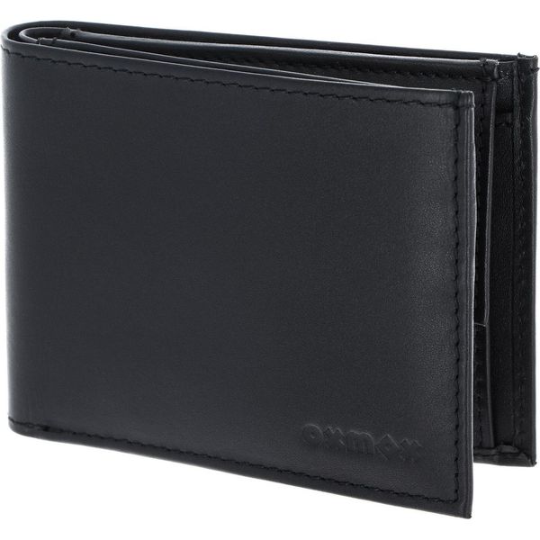 Oxmox Pelle Portafoglio Leather Rfid Protect PocketböRse Pure 2.0 Embossed Black Nero-image