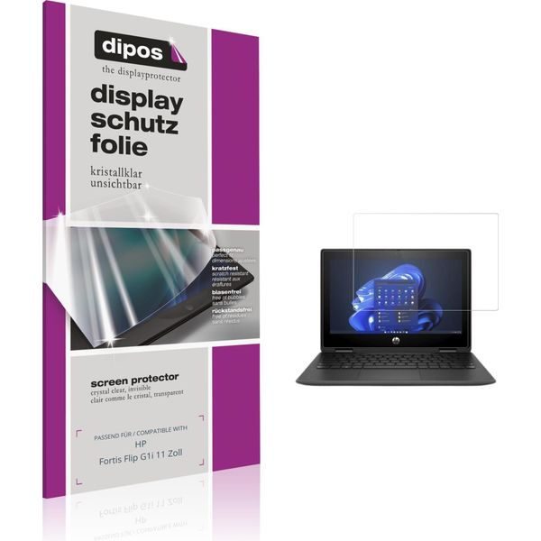 2X Pellicola Protettiva Per Hp Fortis Flip G1I 11 Zoll Protezione Schermo Claro Display Dipos-image