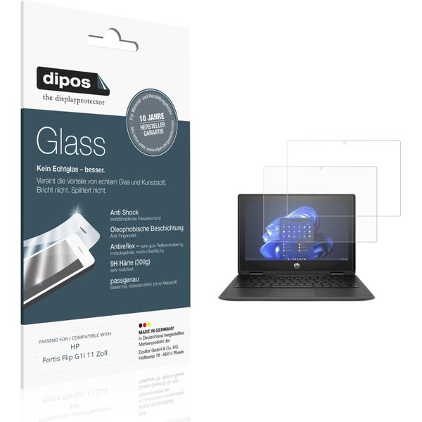2X Pellicola Protettiva Per Hp Fortis Flip G1I 11 Zoll Protezione Opaco Vetro Flessibile 9H Dipos-image